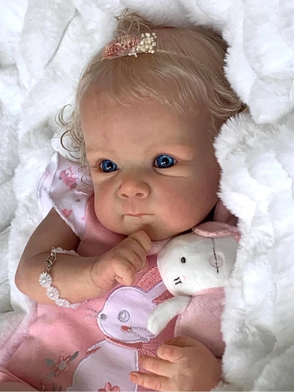 Realistic Reborn Baby Dolls Silicone Full Body Girl 18 Inch Lifelike - Picture 3 of 8